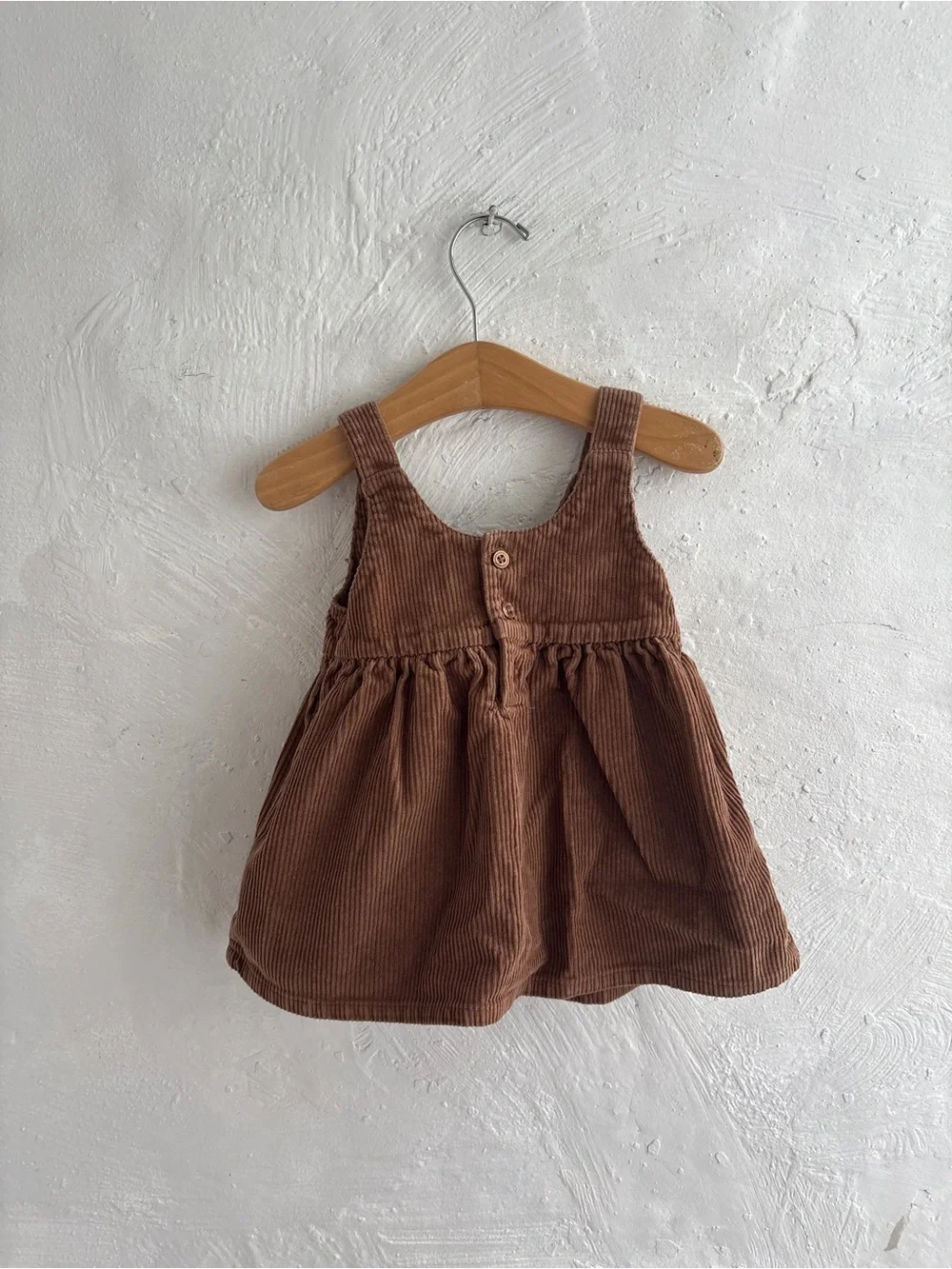 Carters 100% cotton corduroy style brown dress